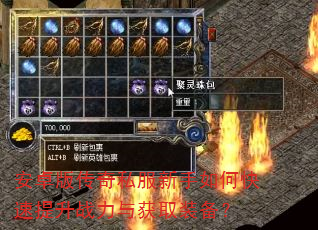 安卓版传奇私服新手如何快速提升战力与获取装备? 安卓版传奇私服新手如何快速提升战力与获取装备?