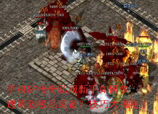 手机SF传奇私服新手如何快速刷到极品装备?技巧大揭秘 手机SF传奇私服新手如何快速刷到极品装备?技巧大揭秘