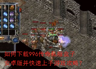 如何下载996传奇私服盒子安卓版并快速上手游戏攻略? 如何下载996传奇私服盒子安卓版并快速上手游戏攻略?