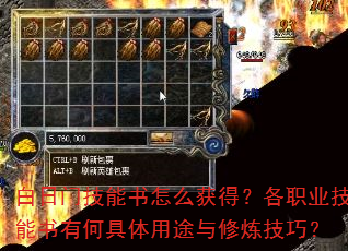 白日门技能书怎么获得?各职业技能书有何具体用途与修炼技巧? 白日门技能书怎么获得?各职业技能书有何具体用途与修炼技巧?