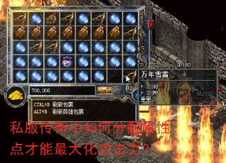 私服传奇中如何分配属性点才能最大化攻击力? 私服传奇中如何分配属性点才能最大化攻击力?