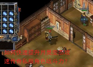 如何快速提升月灵变态攻速传奇私服角色战斗力? 如何快速提升月灵变态攻速传奇私服角色战斗力?