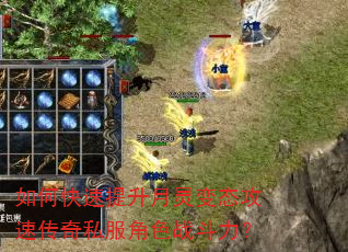 如何快速提升月灵变态攻速传奇私服角色战斗力? 如何快速提升月灵变态攻速传奇私服角色战斗力?