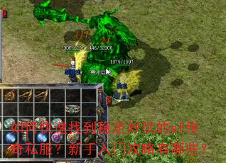 如何快速找到稳定好玩的sf传奇私服?新手入门攻略有哪些? 如何快速找到稳定好玩的sf传奇私服?新手入门攻略有哪些?