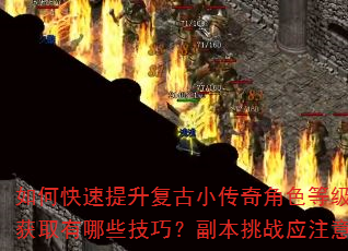如何快速提升复古小传奇角色等级?装备获取有哪些技巧?副本挑战应注意什么? 如何快速提升复古小传奇角色等级?装备获取有哪些技巧?副本挑战应注意什么?
